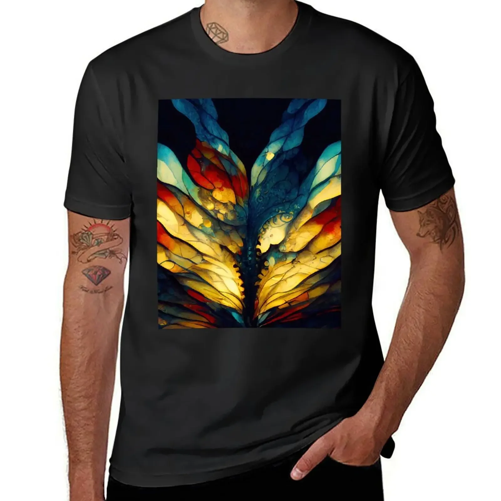 

Stained glass 1 T-Shirt graphics oversized t shirt blacks graphic t shirts clothes for men