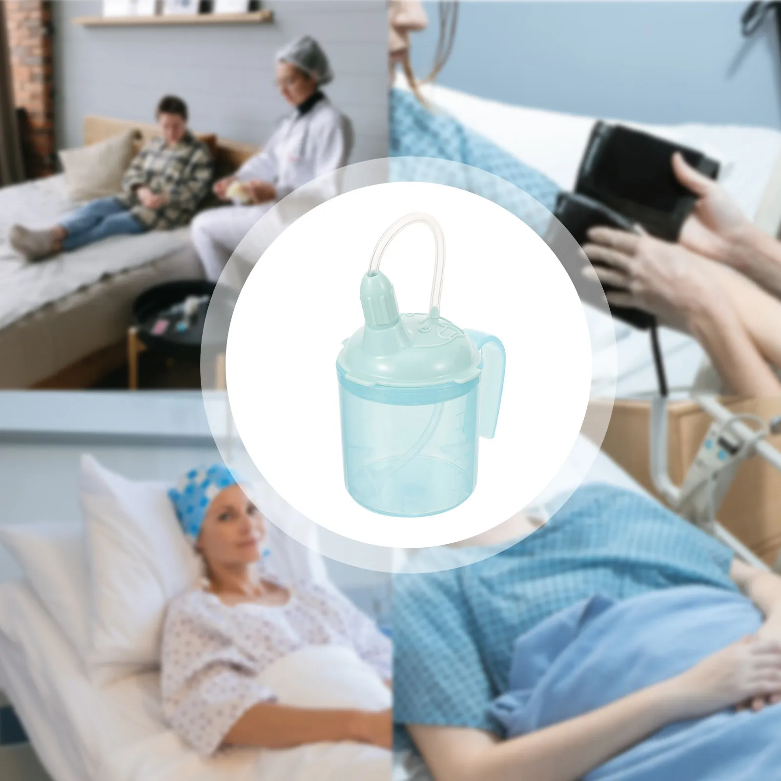 Water Cup For Elderly For Stroke Patient Feeding Straw Disabled Adults Leakproof Drinking Spill Hospital