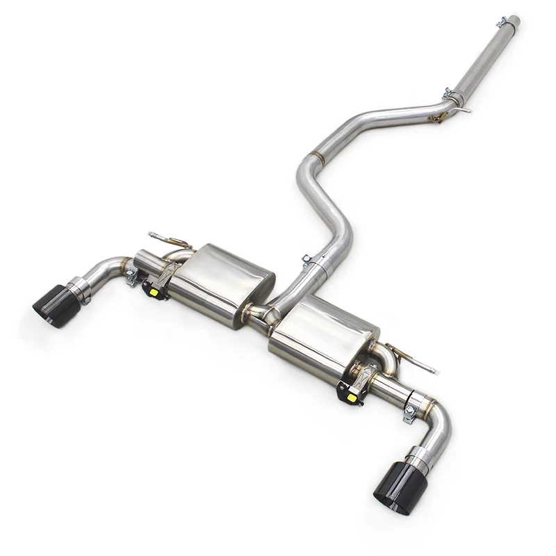 for VW GOLF 7/7.5 MK7/MK7.5 GTI 2.0T 2014-2020 Exhaust Pipe Stainless Steel COC Quality Valved Sport Catback Exhaust System