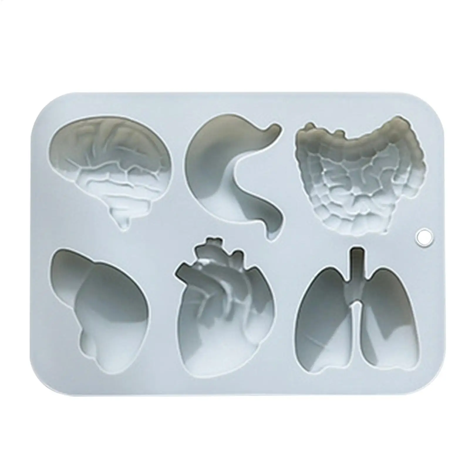 Organ Silicone Molds Halloween 3D Organ Shape Chocolate Candy Pudding Ice Cubes Tray Cupcake Baking Candy Cookie Ice Mold view 4