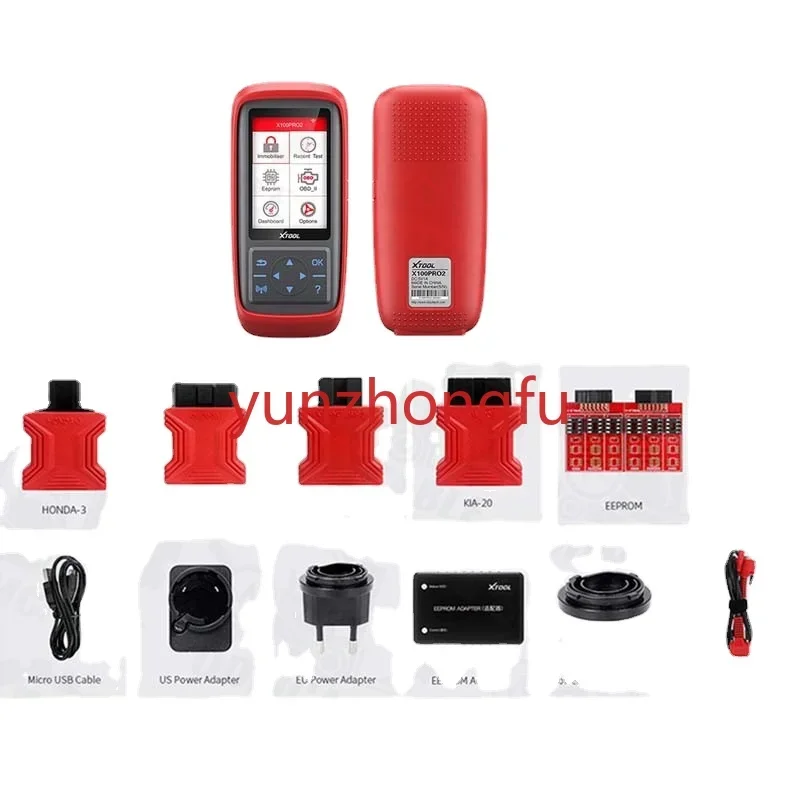 XTOOL X100 Pro2 Auto Key Programmer IMMO Car Diagnostic Tools OBD2 Skaner samochodowy z adapterem EEPROM