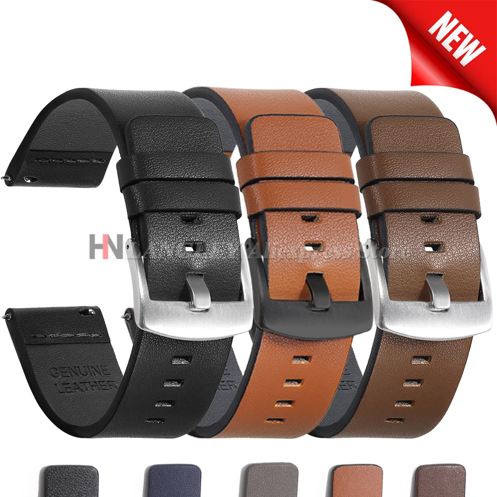 18mm 20mm 22mm 24mm Uhrenarmband Schnellverschluss Lederarmband für Huawei Watch GT5/GT4/GT3 Uhrenarmband für Männer Frauen Sportarmbänder