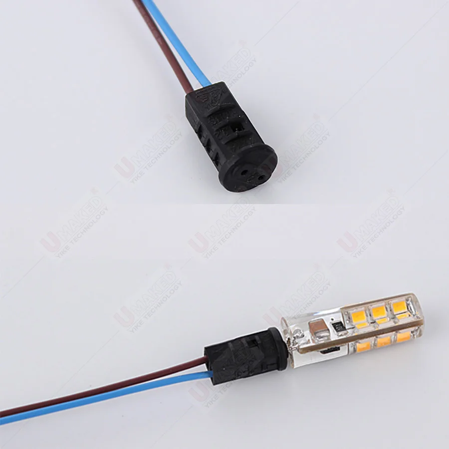 100 Uds 20cm G4 Base de lámpara soporte de luz conector adaptador cable para bombilla LED soporte candelabro halógeno Leds accesorio diy