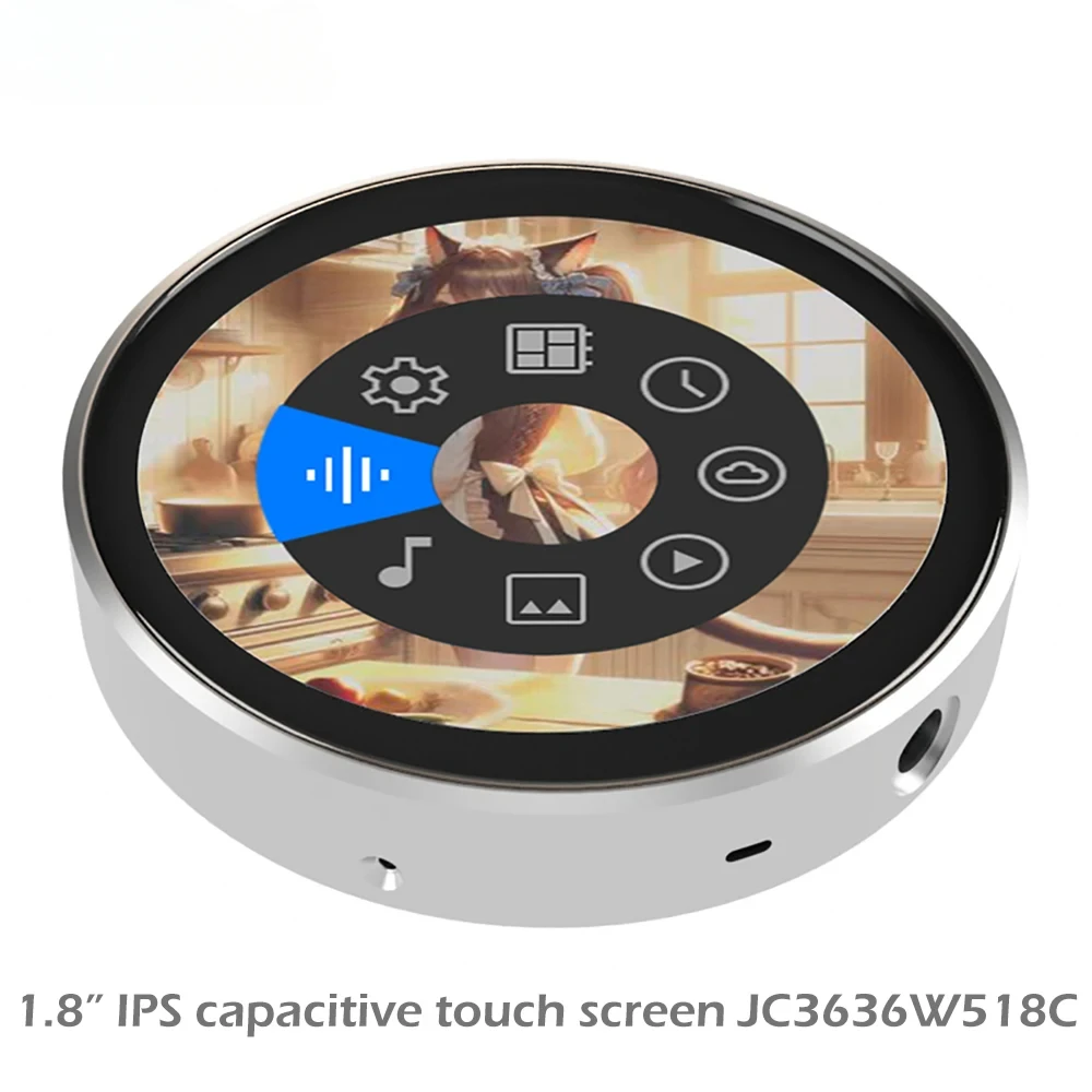 1.8-inch round screen QSPI 360 * 360 IPS display ESP32-S3 8M PSRAM 16M FLASH secondary screen AIDA64 pickup spectrum electronic