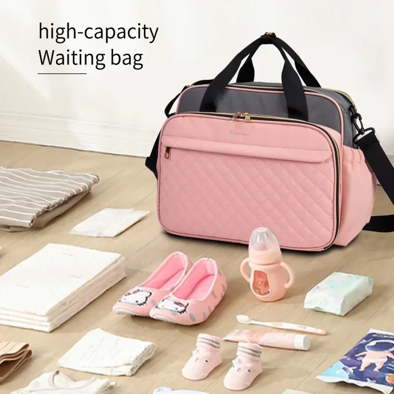 New Style Waterproof Diaper Bag  Large Capacity Travel Bag Multifunctional Maternity Mother Baby Stroller Bags Black nappy bag