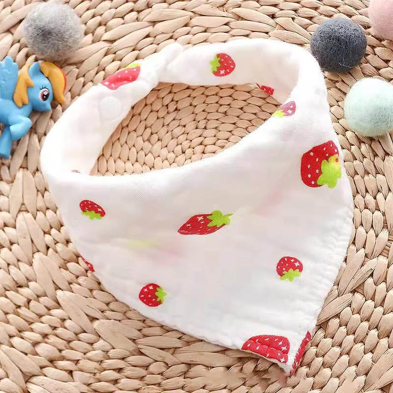 Baby Bib Soft Cotton Baby Drool Bibs Cute Triangle Scarf Comfortable Drooling and Teething Towel Saliva Towel for Newborn