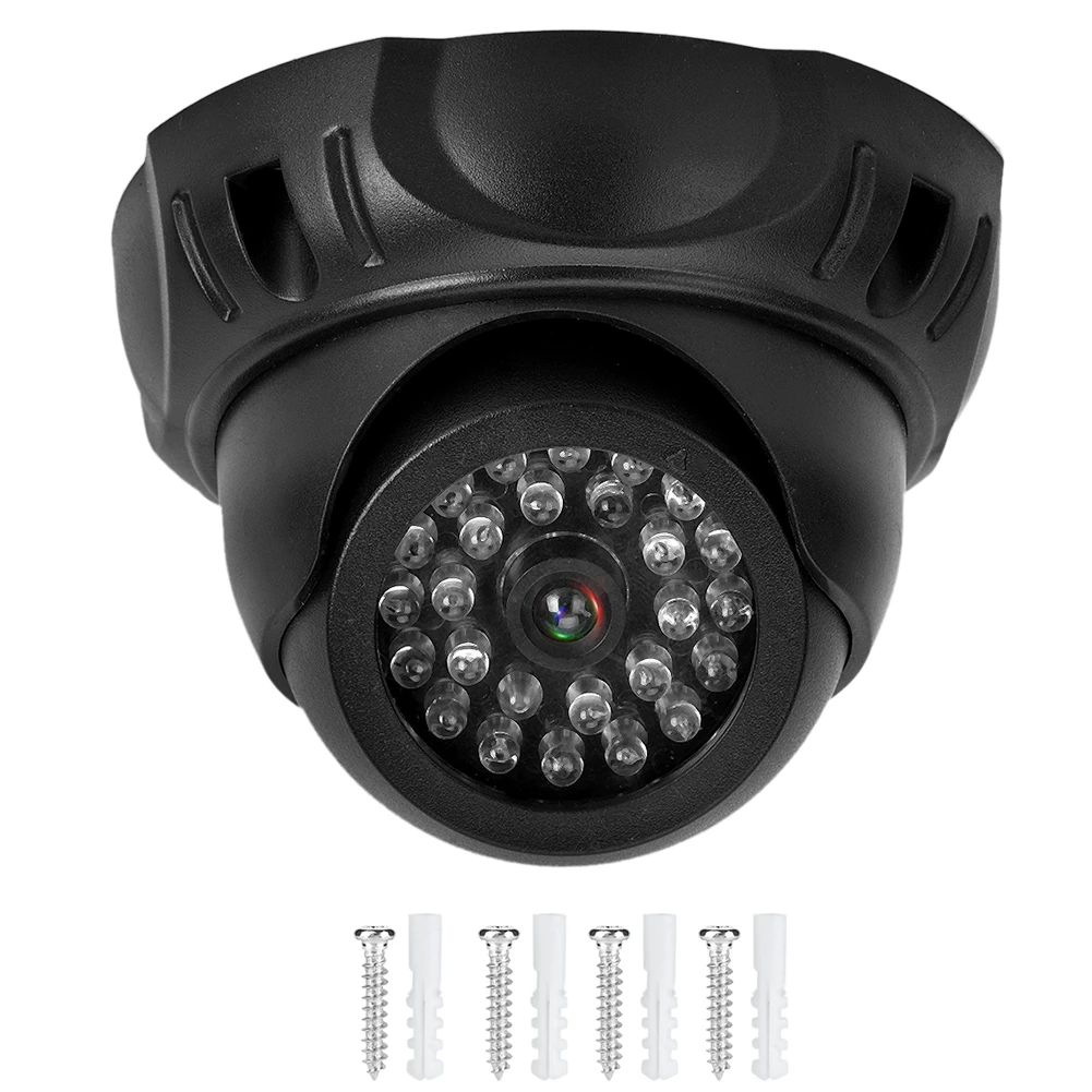 

ZK40 Dome Simulation Camera Dummy Fake Security Monitor Camera with LED Light