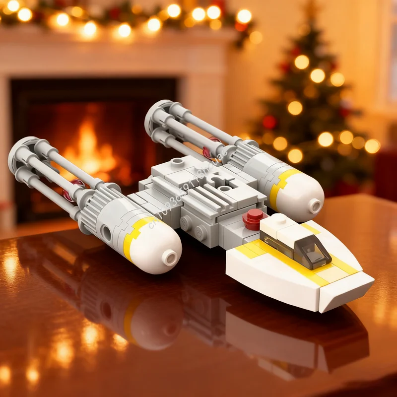 96pcs MOC Mini Y Wing Star Battle Model Building Blocks Christmas Gift Construction Toys Assemble DIY Creative Brick Birthday