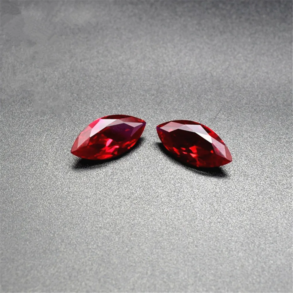 Ruby Marquise Cut Gemstone Faceted Ruby Gem Multiple Sizes to Choose