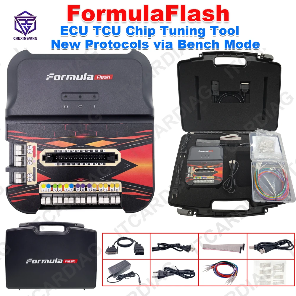 New FormulaFLash ECU TCU Chip Tuning Programmer for VIN ECU Clone IMMO OFF DTC Clean via Bench Mode Read & Write EEPROM FLASH