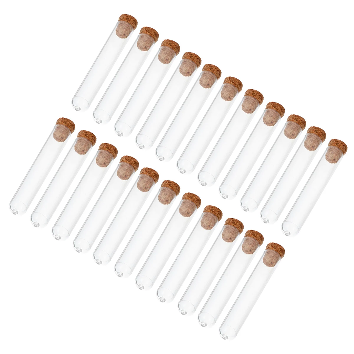 

40 Pcs Cork Test Tube Science Tubes Storage with Caps Laboratory Plastic for Small Child