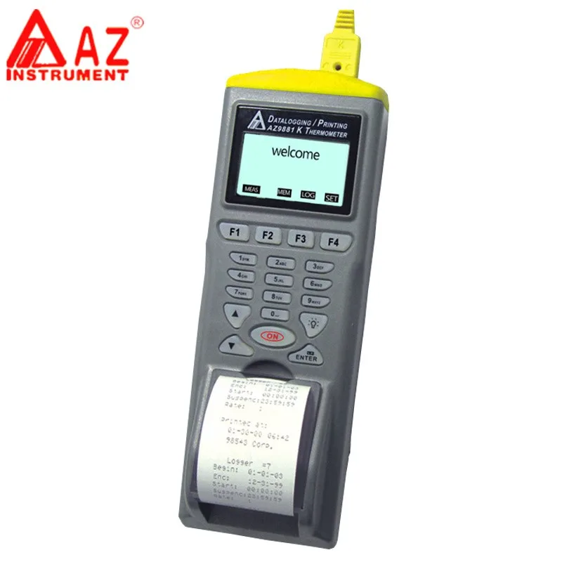 AZ9881 K Type Sensor Thermometer Data Logger with Printer Temperature Range -200~1370C/-328~2498F