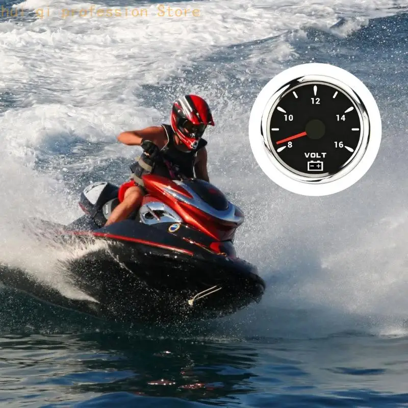 85mm Panel Mount Voltmeter Batteriespannungsanzeige für Boot Anhänger H8WE – Detail 4