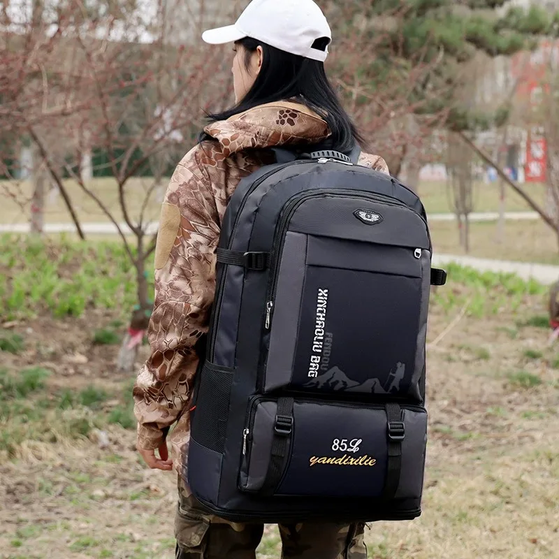 

Рюкзак для путешествий 85 л, сверхбольшой вместимости, водонепроницаемый, для активного отдыха, альпинизма и повседневного использования