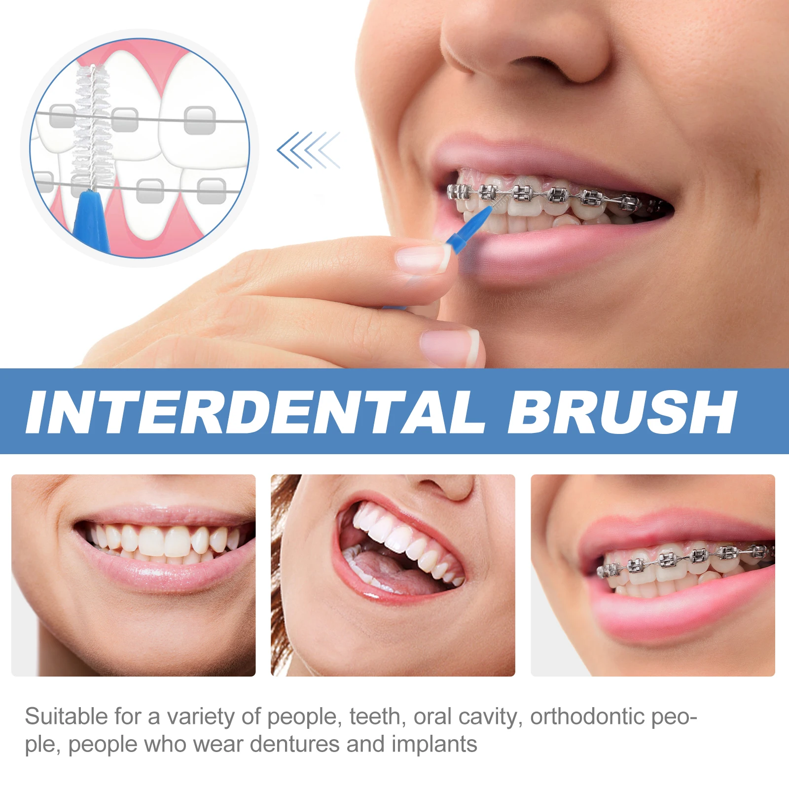 

30pcs Interdental Brush Tooth Cleaning Tool Portable Dental Floss Picks Teeth Stick Gingivitis Plaque Removal Oral Care Solution
