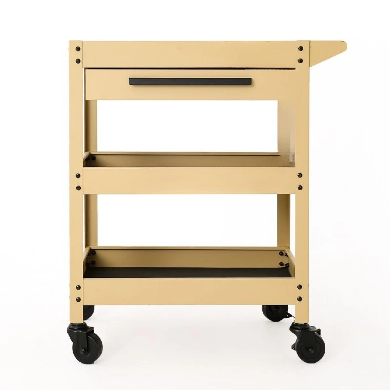 

Light luxury Nordic ins style cafe green plant studio mobile storage cart