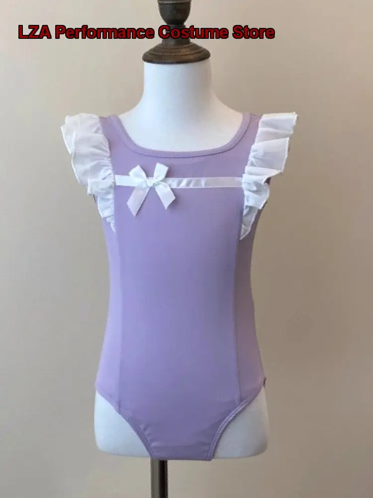 Children's Girls Practice Short Sleeves Camisole Skirt Beginner Level Art Exam Chinese Dance Kids