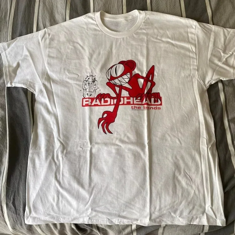 

Hot Sale Vintage Radiohead T Shirt Elbow Album Cassette Replica Graphic Women Print Rock Hip Hop Artist Street Life Top Y2K Top