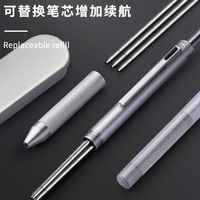 Multifunction Luxury 4 In 1 Ballpoint /Mechanical Pencil, Stationery Pen,Gravity Sensor Metal Retractable Pens Metal Gift Box