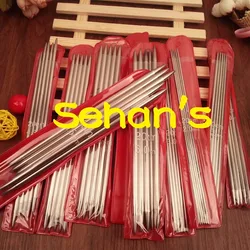 DIY New 11*5 PCS 11 sizes 20cm Double Point stainless steel Straight Knitting Needles Sweater Knitting Needles sets 2-6.5mm