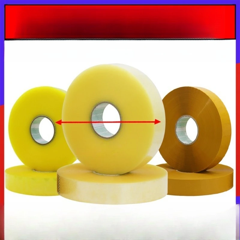 Large Roll Clear Packing Tape Heavy Duty Shipping Tape Wide Carton Box Tape For Machine Packaging Warehouse Logistics