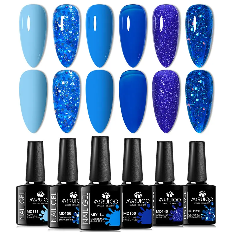 6pc Nagelgel Polish Set All-Season Ultra Gepigmenteerde Semi Permanente UV Schilderen Gel Voor Nagels Salon DIY manicure Vernis Ontwerp