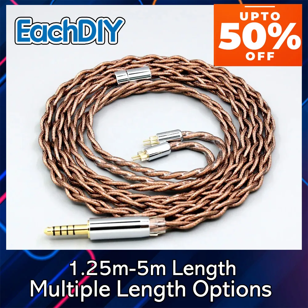 99% 24k Oro 7n Argento Puro Scudo di Grafene Cavo Auricolare Per DUNU DM480 DM-480 SA3 SA6 Gorilla Ears Noble Audio Lime LN008516