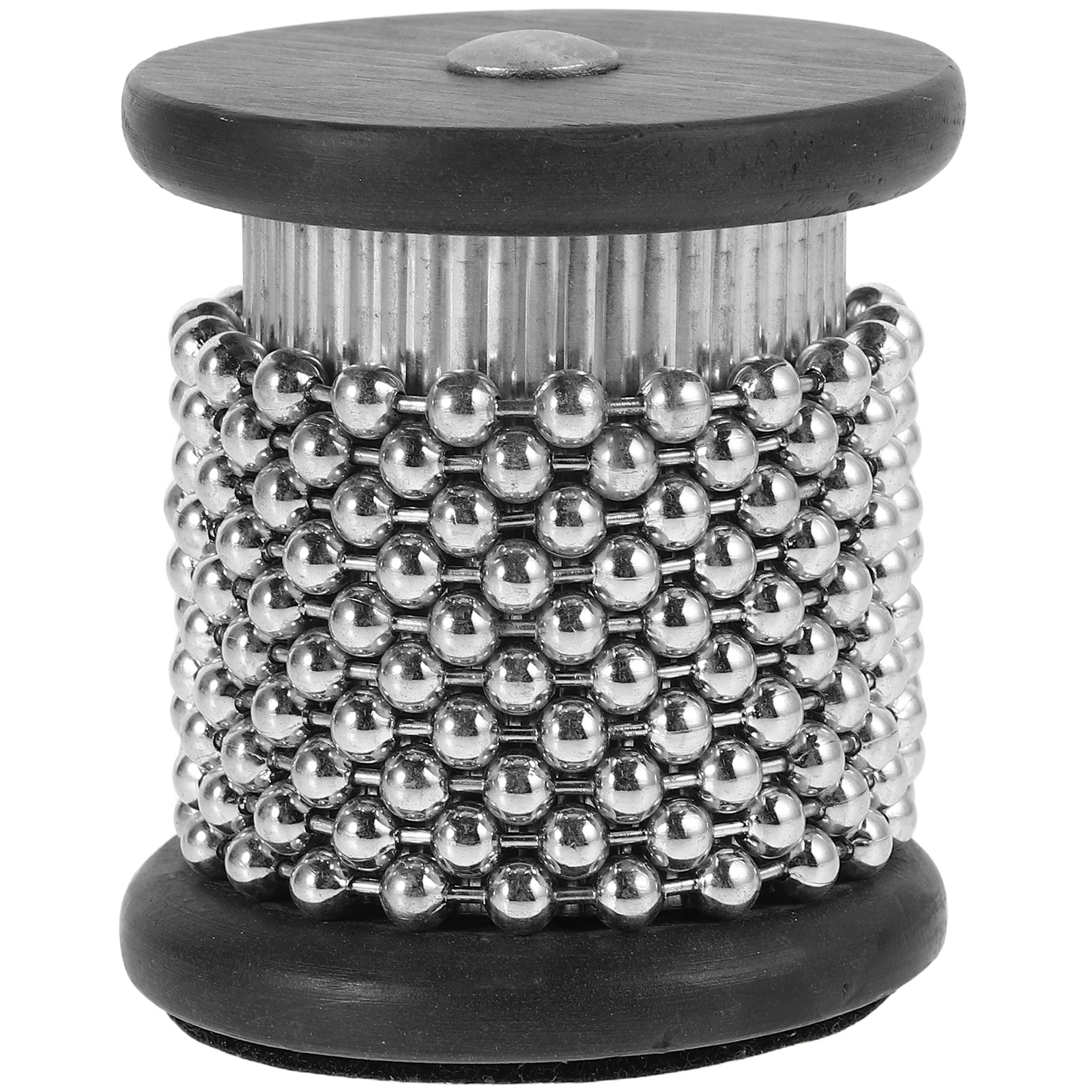 

Cabasa Instrument 6.5 Metal Beads Plastic Hand Percussion Shaker Kids Baby Musical Toys Montessori