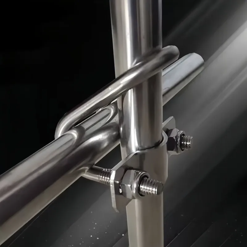 

4Pcs Durable Iron 32mm Double U Lock Clip High Load-bearing Capacity for Awning Garage Fence Farm Support Special Hoop for...