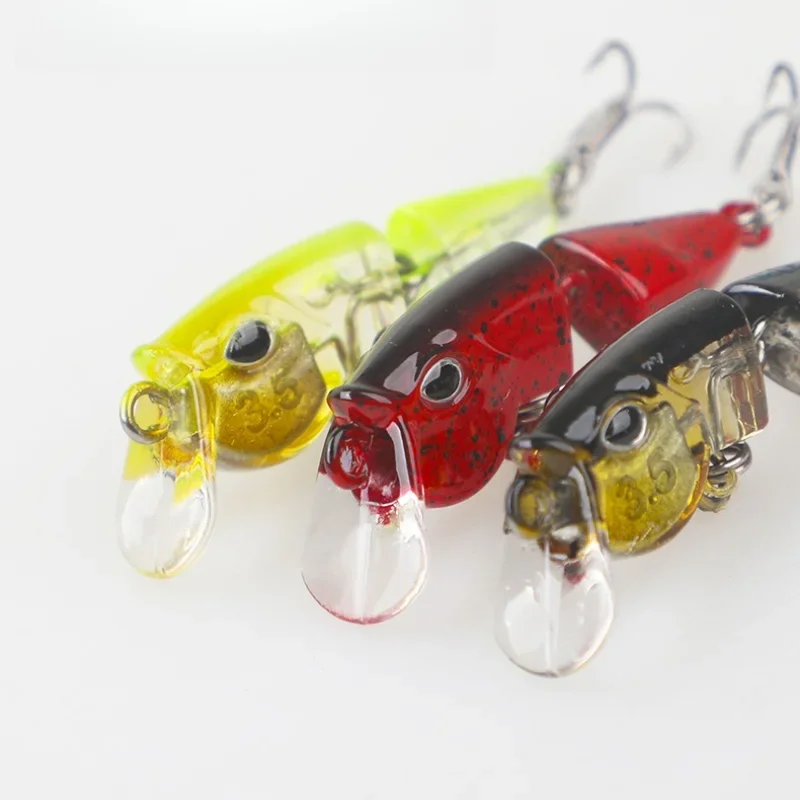 1pcs Micro 2-Segment Lure 2.5g/3.5g Multi-Segment Full-Water-Column Japanese-Style Stream Minnow Fishing Gear