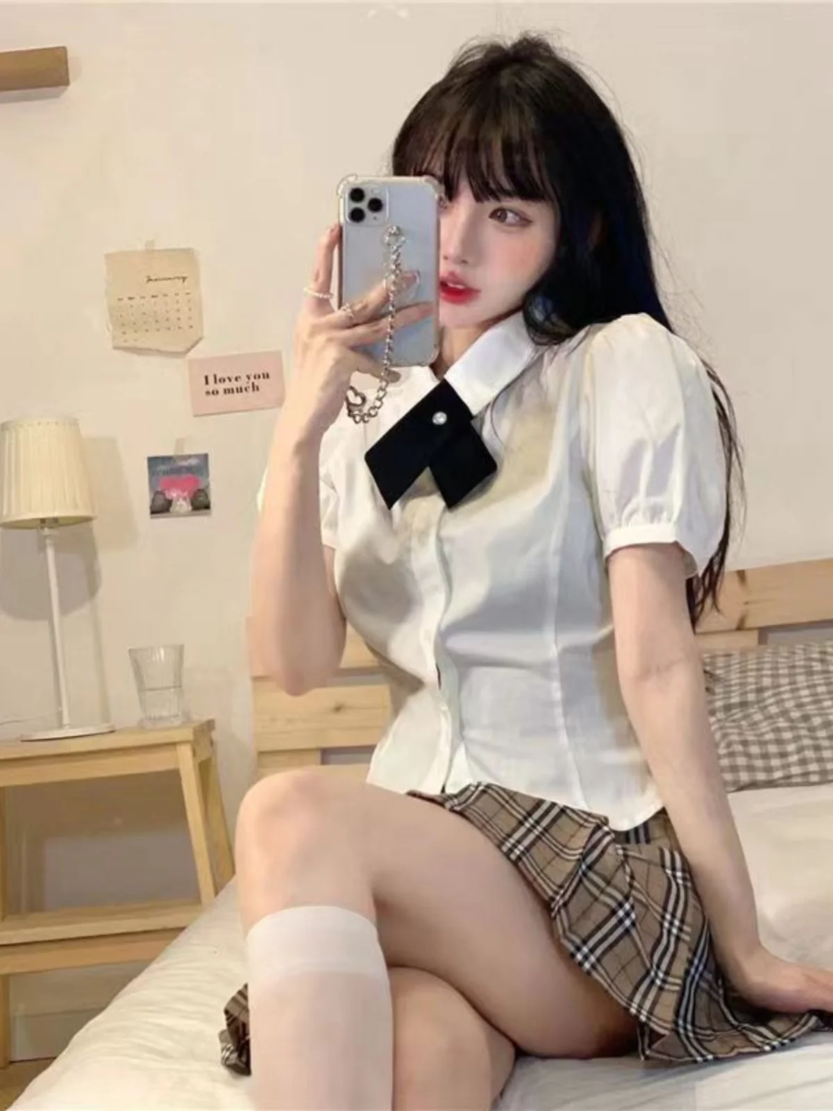 Slimming Effect Women's Shirt Waist-Cinching Korean Style Sweet-and-Spicy Pure Desire Summer 2024 Fashionable Top
