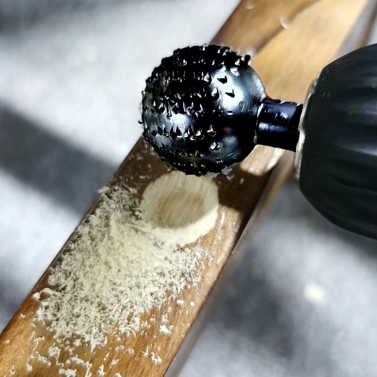 Woodworking Sphere Rotary Burr Ball Wood Carving Grinding Head Rotary Burr Ball Gouge Grinding Head for Grinding Marking