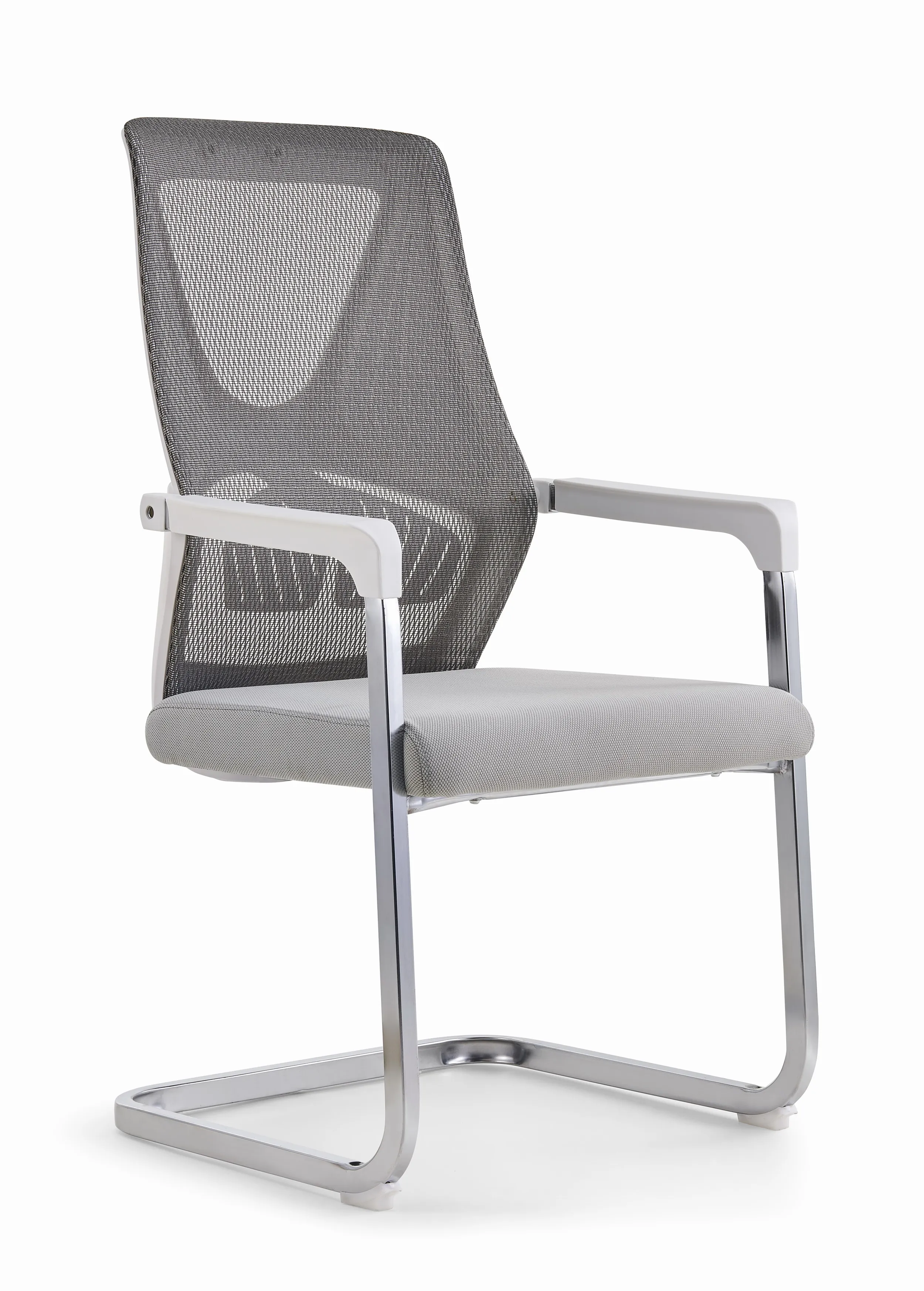 Cheap price staff conference chair for meeting room  stainless steel low back chair waiting chair for guest