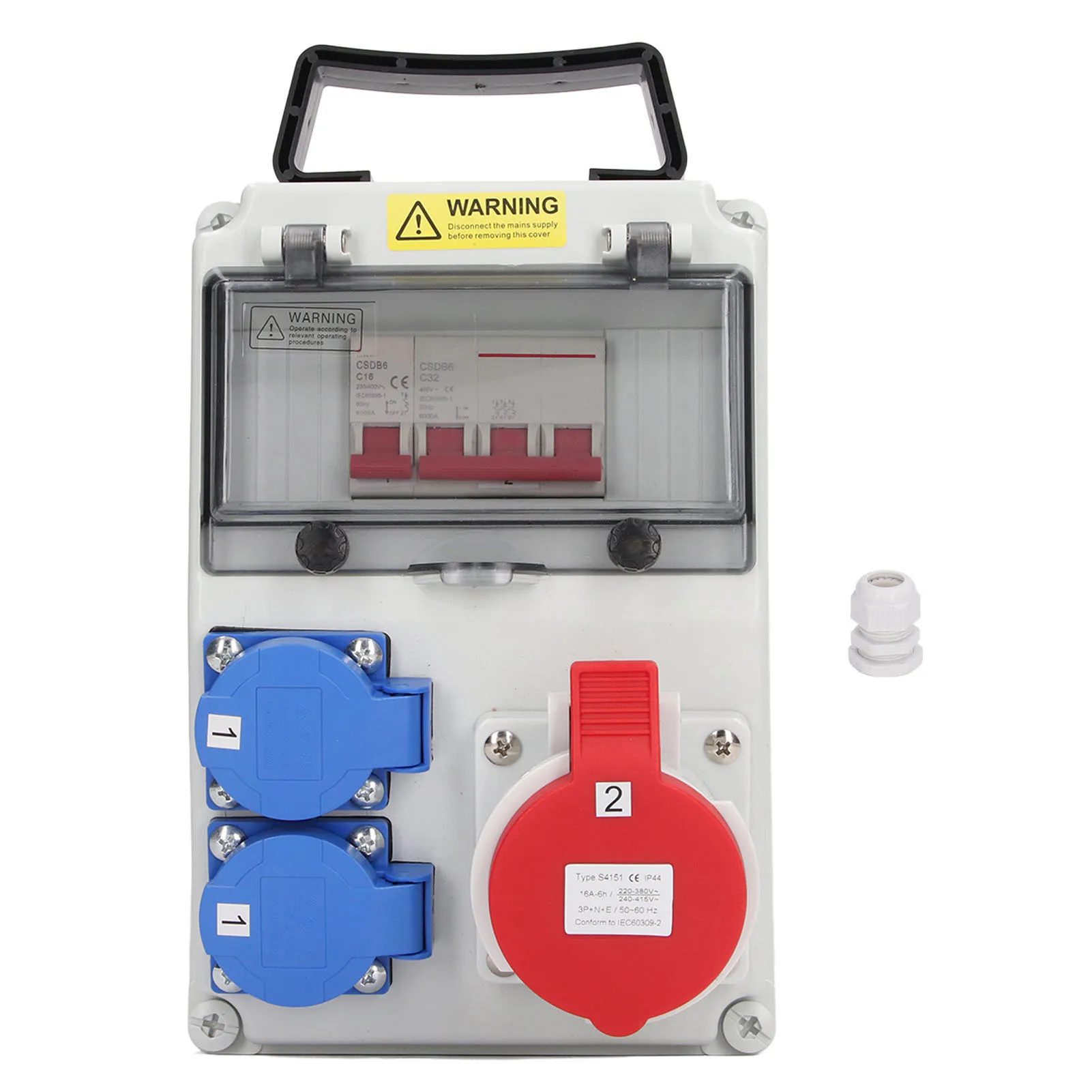 موزع الطاقة AC 200‐250V مقبس عالمي AC 220‐380V 240‐415V CEE مقبس مع قاطع الدائرة