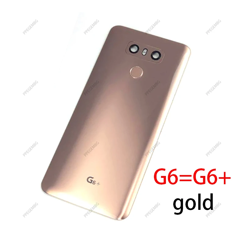 New For LG G6 G6+ LS993 US997 VS998 H870 H871 H872 Housing Back Glass Battery Cover Rear Door Camera Lens glass Touch ID Boutton