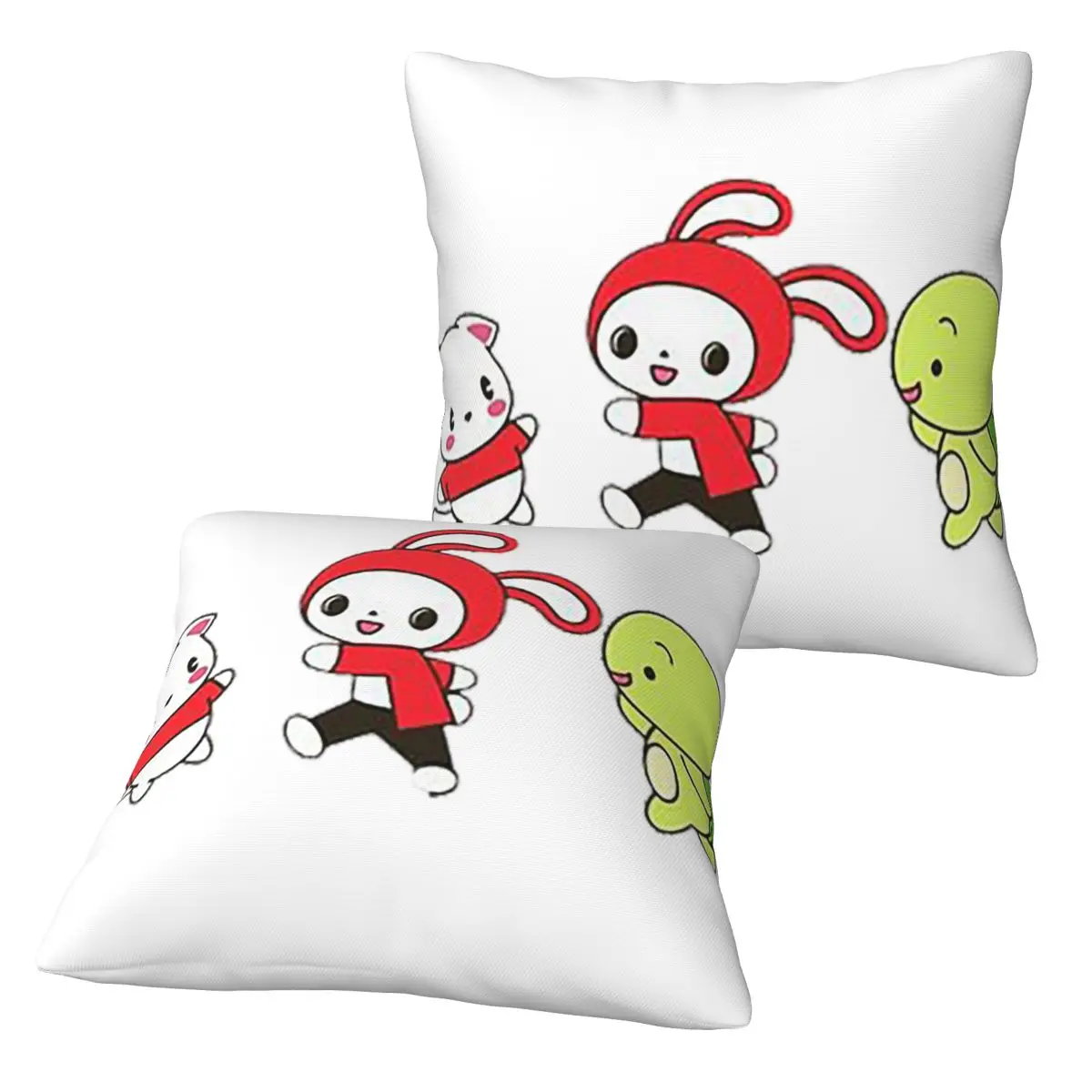 Jj Mikey Maizen 2 pcs Square Pillowcase Pillow Cover Cushion Decor Comfort Throw Pillow for Home Sofa