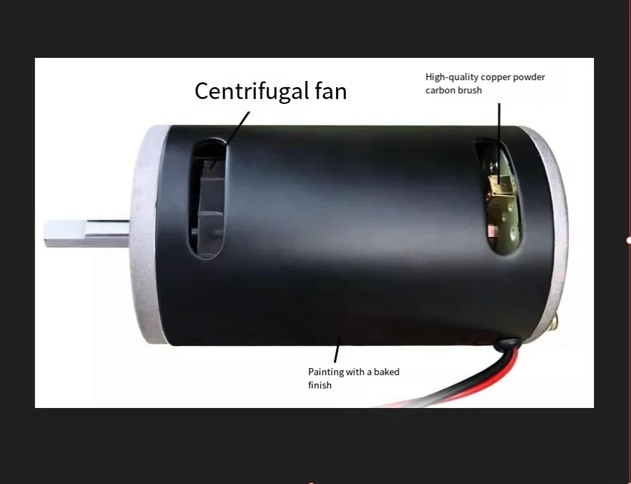 12V 300W 3600rpm/24V 500W 7000rpm High Power High Speed Lathe Belt Sander DC Permanent Magnet Motor