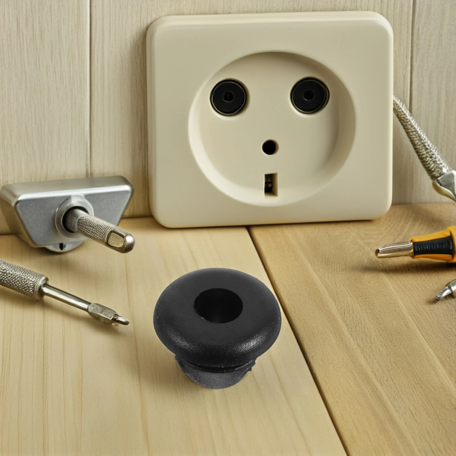 

200pcs Rubber Grommets: Round Cable Wire Protectors For Electrical Wiring Automotive Sealing Quick Installation Durable Gasket