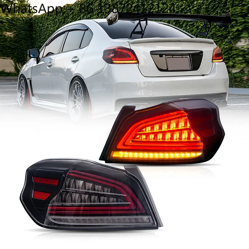 

VLAND Full LED Taillights Assembly Rear Tail Lamp 2014 2015 2016 Sequential Tail Light for Subaru Impreza WRX
