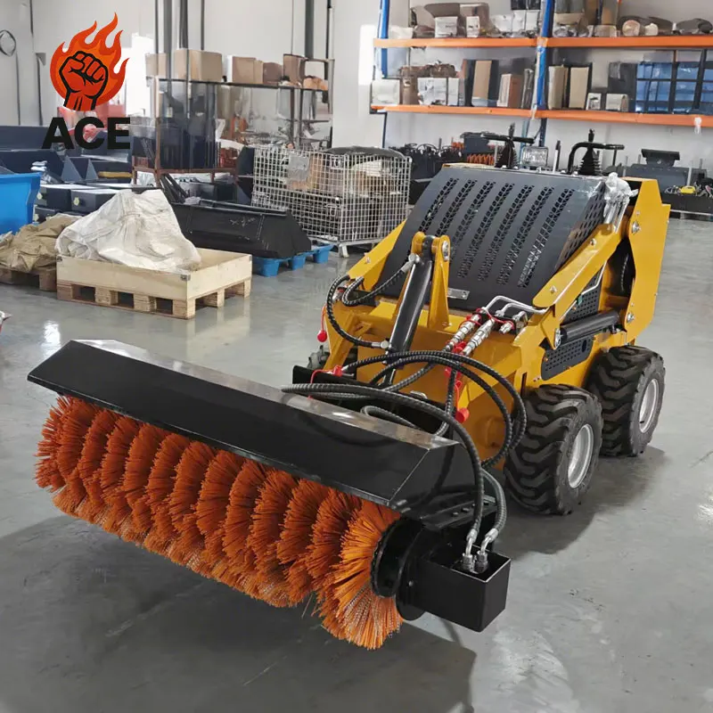 

Customized skid steer loader Earth-moving chinese skid steer loader EURO5 mini skid steer loader With Forest Mulcher