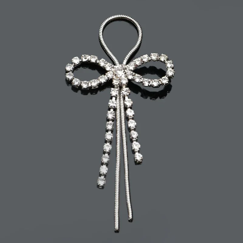 Engood 60Pcs Rhinestones Bow Button Sewing Trim Embellishments Craft Buckle DIY Earring Pendant Decoration DIY Hair Accessoriess