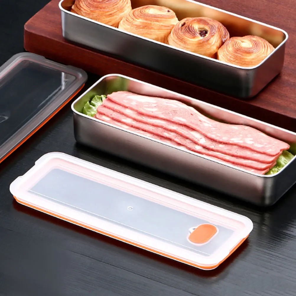 

Bacon Saver Container for Refrigerator Air Tight Food Storage Containers with Lids Suitable for Meat Vegetables and Fruits