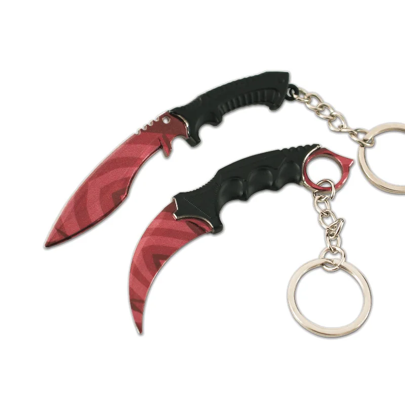 Karambit key ring chain game props Gamma Doppler Autotronic high quality acrylic pendant customization holiday gift