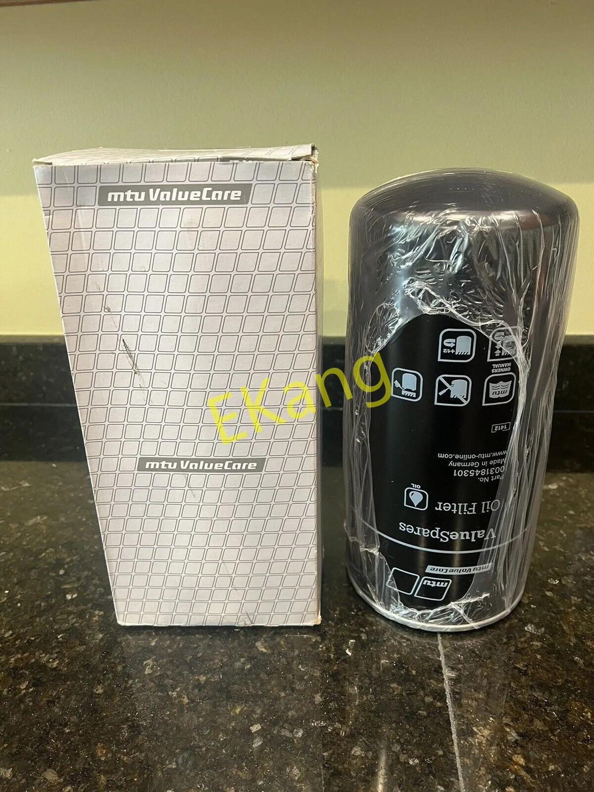 جزء محرك MTU الأصلي 0031845301   أجزاء محرك فلتر زيت المحرك di esel لآلات البناء