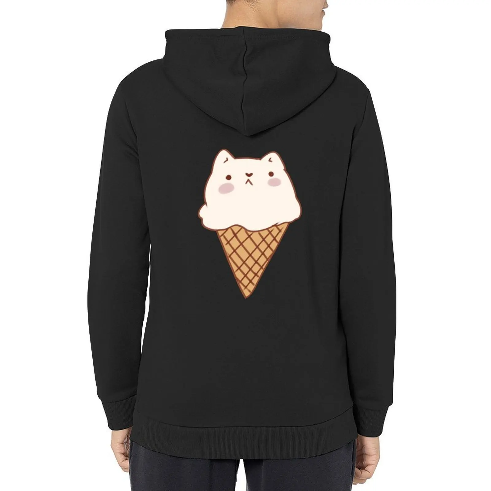 

Ice cream cat Hoodie korean autumn clothes autumn clothes japanese style autumn new products new hooded tee