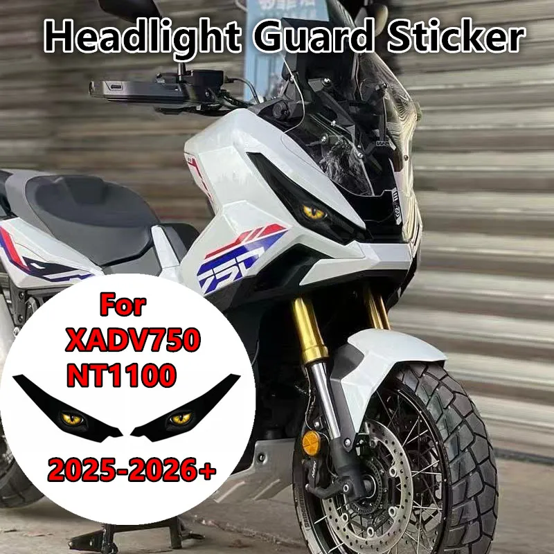 

Fit For HONDA XADV750 2025 2026 NT1100 Waterproof Motorcycle Headlight Guard Stickers Head Light Protective Decals Accessories