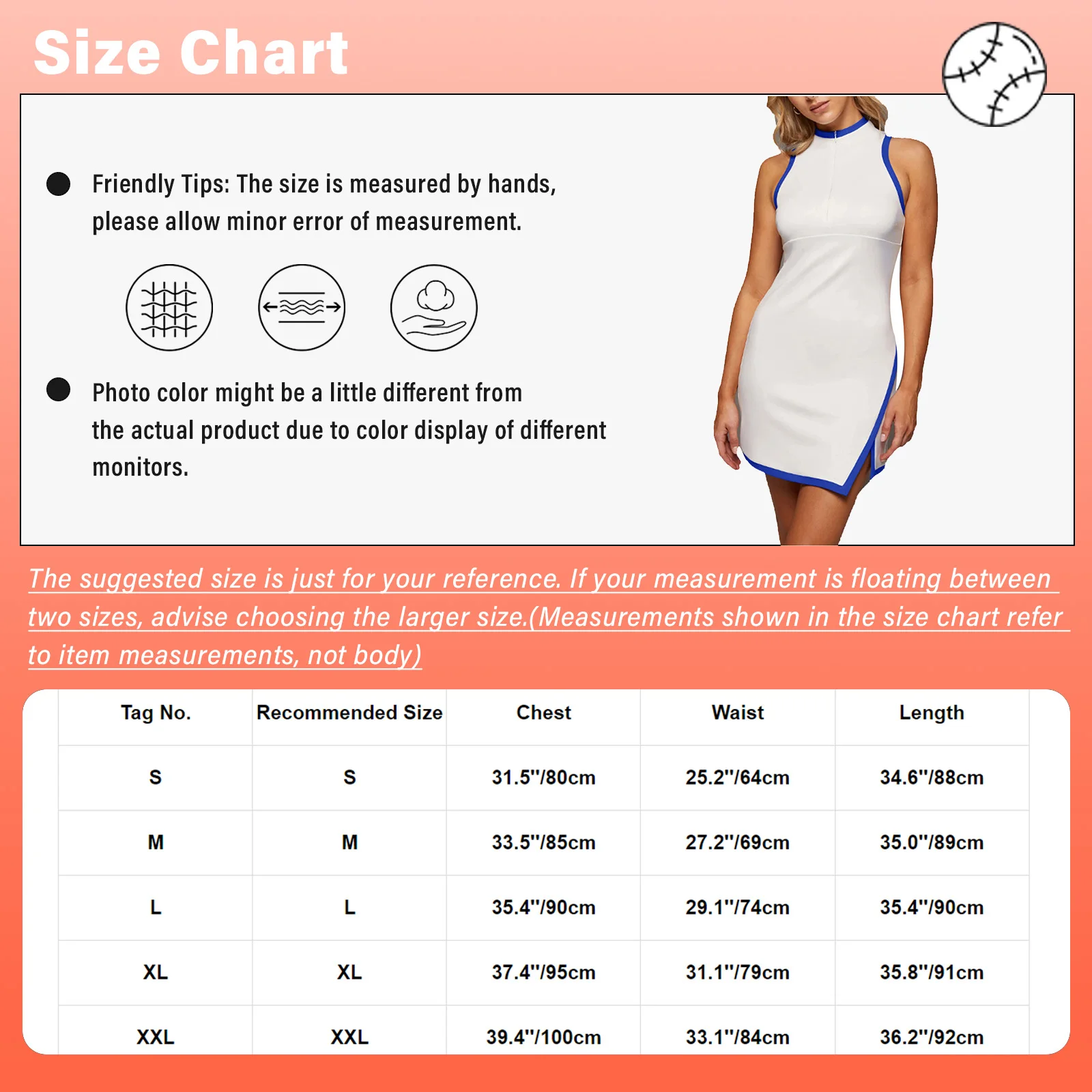 Women Tennis Golf Dress Sleeveless Mock Neck Side Split Above Knee Length Sports Dresses for Badminton Running Hiking Workout