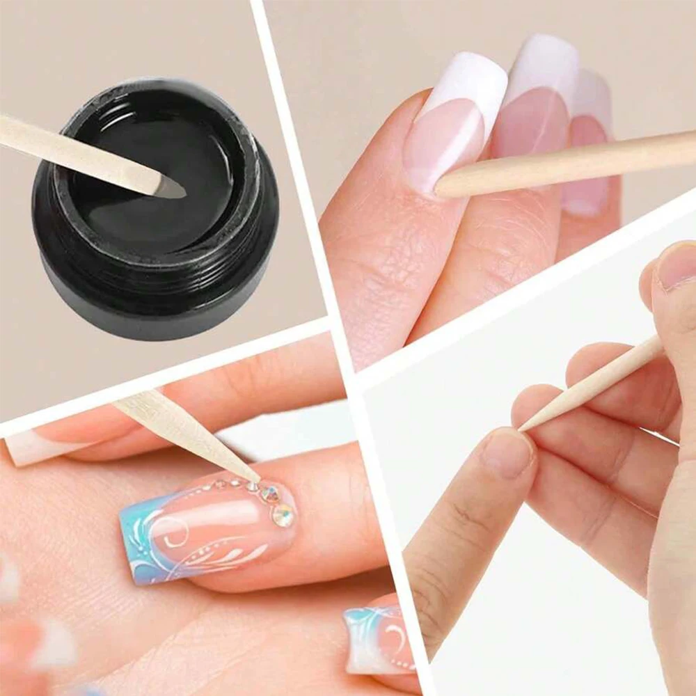 50/1000Pcs Set for Nail Different Orange Wood Sticks Cuticle Pusher Cuticle Remove Tool Manicure Pedicure Care Nails image 5