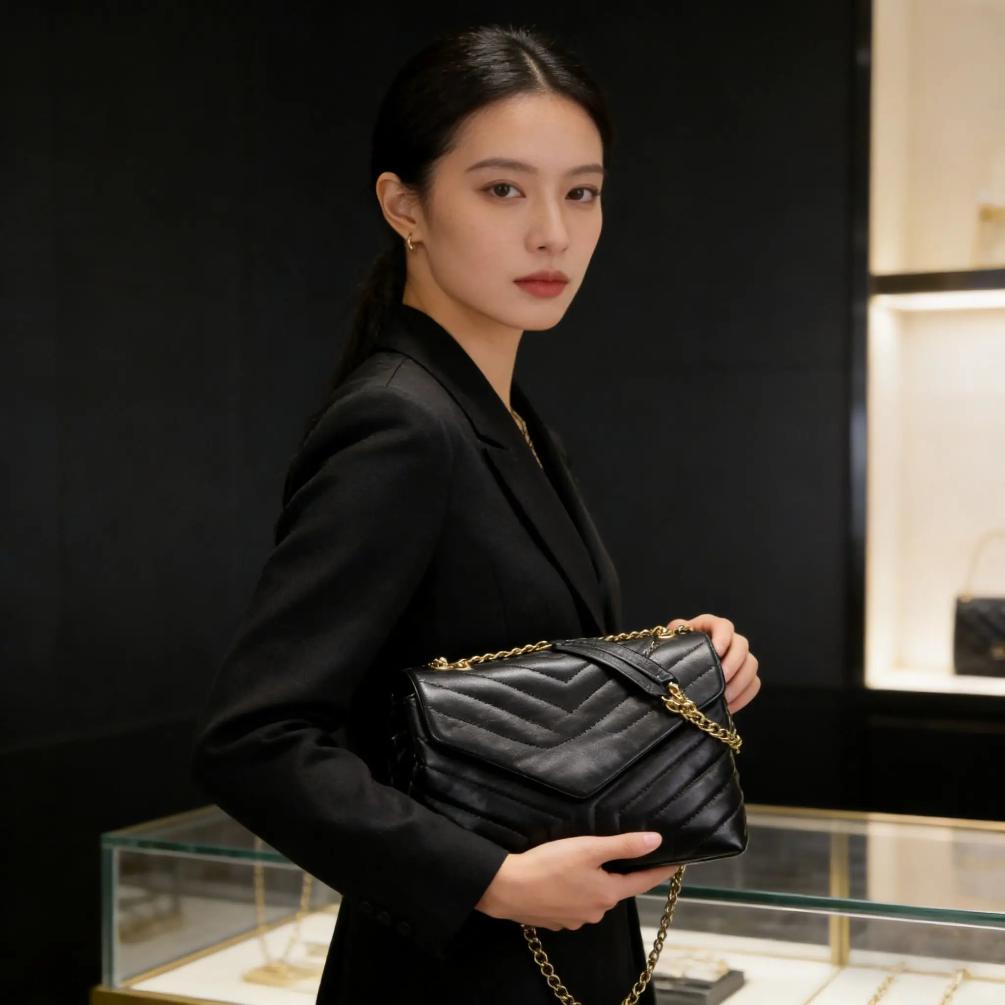 

crossbody bag shoulder black golden chain bags women bag luxury leather purses designer woman handbag dhgate cross body