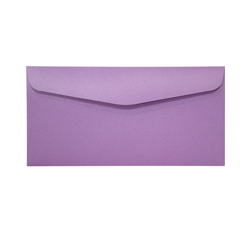 Enveloppes en papier nacré de haute qualité, enveloppes multicolores pour faire-part de mariage, fournitures d\'affaires, papeterie, 22x11cm, 50